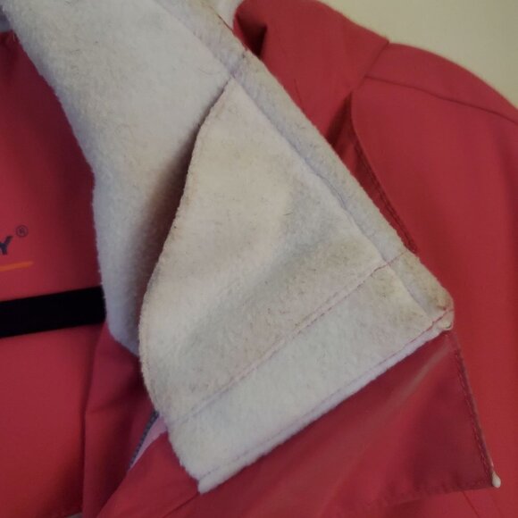 Free Country Pink White Detachable Hood Winter Ski Jacket Size L - Picture 7 of 8